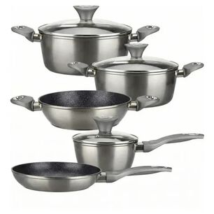 Bateria De Cocina 8 Piezas Champagne Marmicoc Champagne