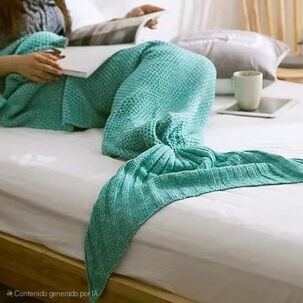 Manta Tejida Estilo Sirena Xl | Suave, C&aacute;lida Y Decorativa