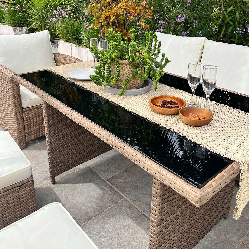 Juego Living Comedor Terraza Aurora Caramelo 7 Personas image number 4.0