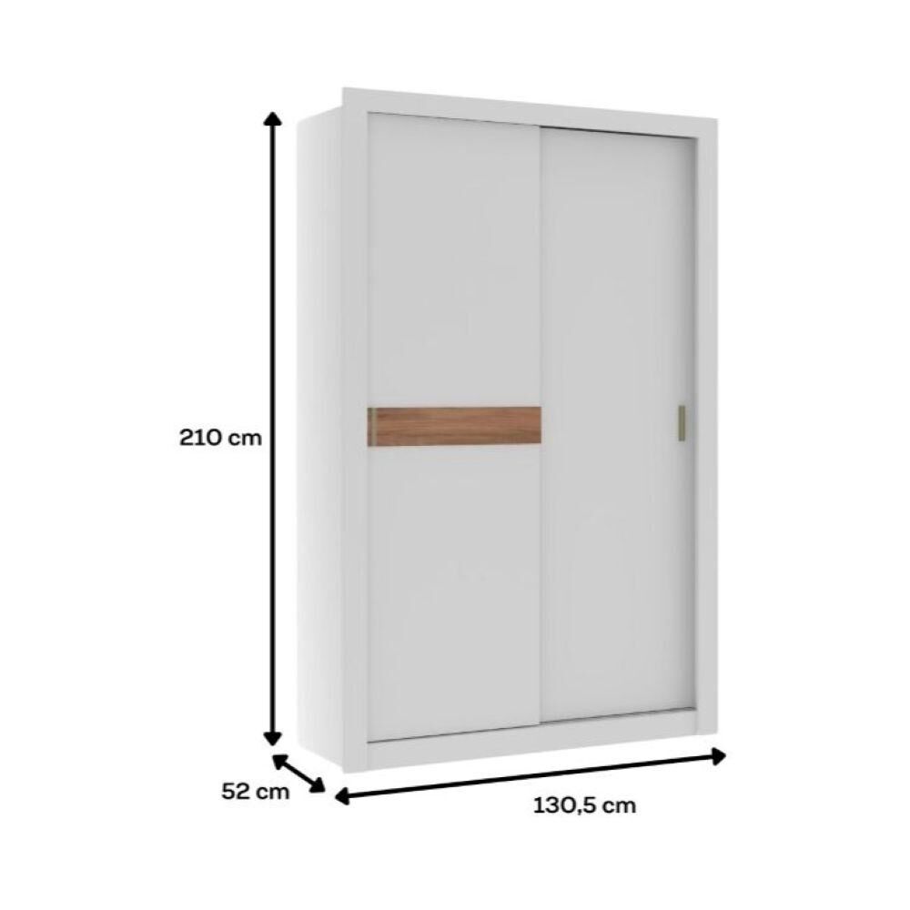 Cl&oacute;set Vivacce 2p + 2c Blanco-canela image number 2.0