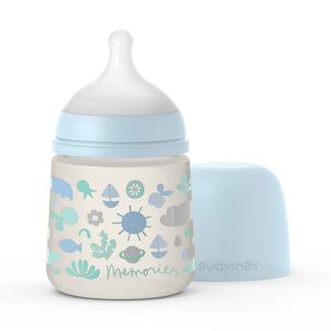 Mamadera Memories Tetina Fisiológica Sx Pro Flujo Lento 150ml Azul