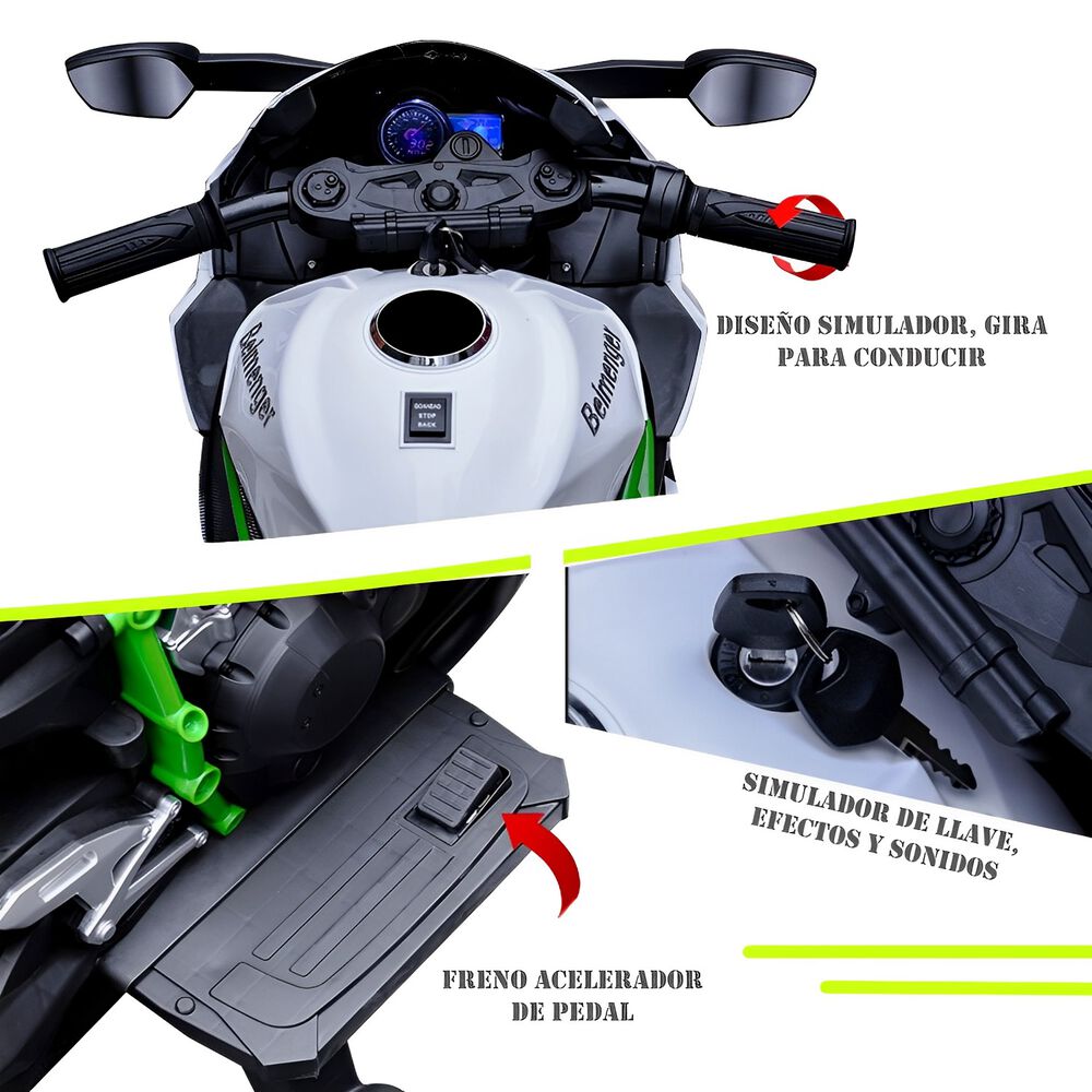 Moto Electrica Alta Gama Luces Led Y Sonidos image number 1.0