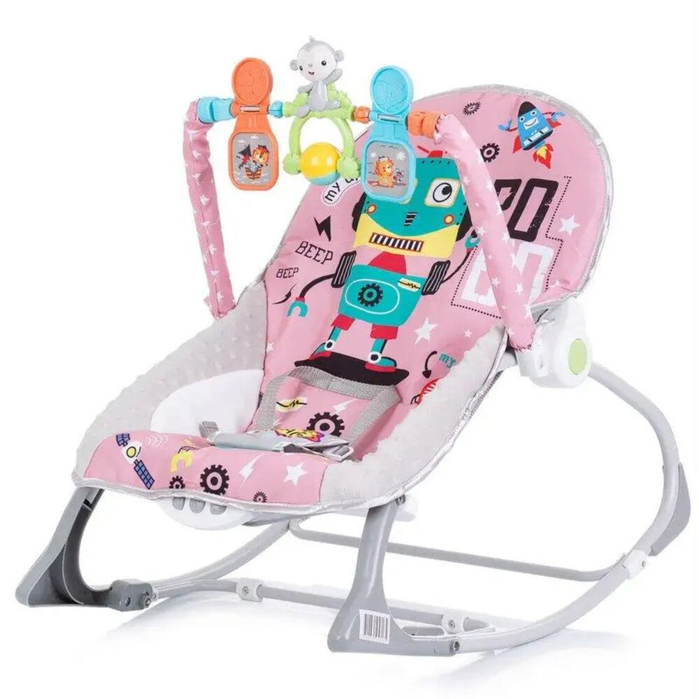 Silla Nido Mecedora Rocker Robot Rosado image number 0.0