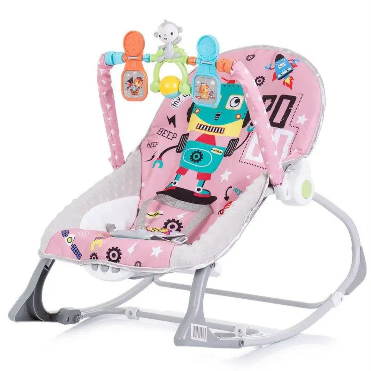 Silla Nido Mecedora Rocker Robot Rosado image number 0.0
