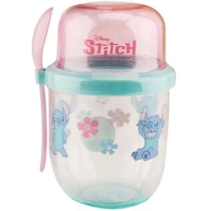 Vaso Yogurt Infantil Disney Stitch 450ml Con Cuchara