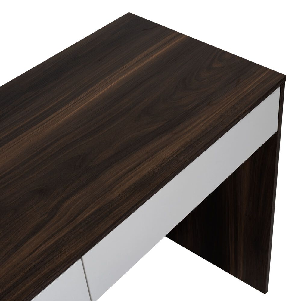 Escritorio 2 Cajones Fm-036o Caf&eacute; Oscuro Y Blanco image number 5.0