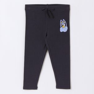 Calza Ni&ntilde;a Logo Gris Bluey