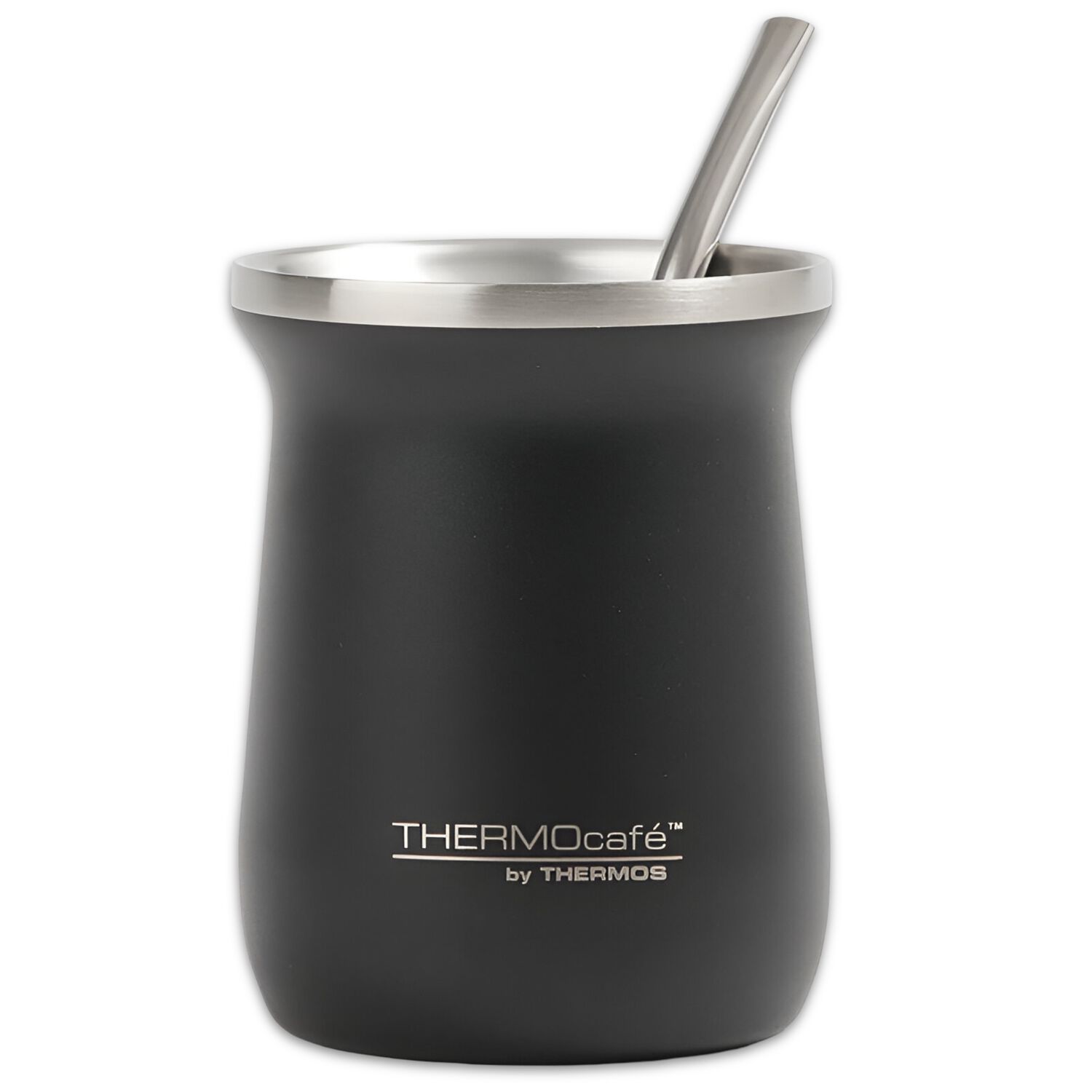 Vaso Mug T&eacute;rmico Para Mate Inox 260ml Granite Dark Edition image number 1.0