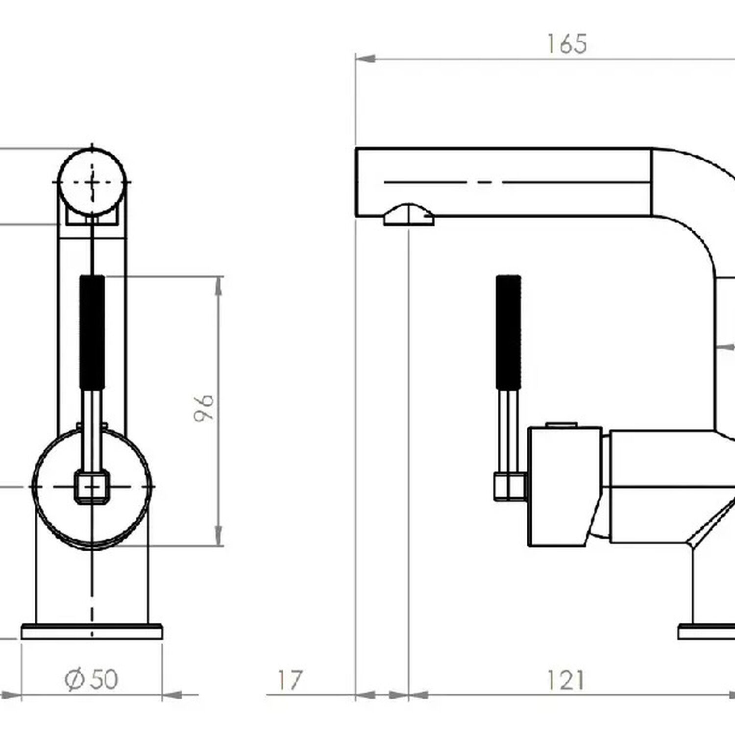 Monomando Llave Grifo Lavamanos Modelo Amalfi Marca Stretto image number 3.0