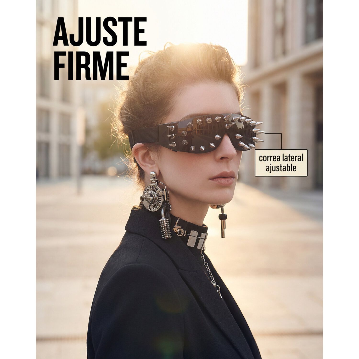 Lentes Retro Futuristas Steampunk Rave Rock Para Mujer image number 25.0