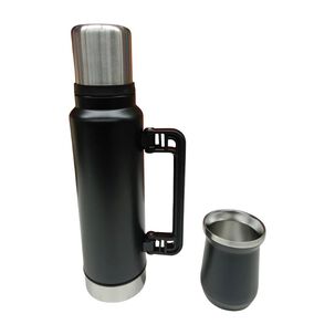 Set De Termo Con Vaso De Mate Acero Inoxidable 1400ml