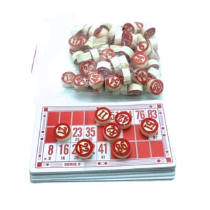 Juego De Bingo De Madera Para Ni&ntilde;os Incluye 48 Cartones