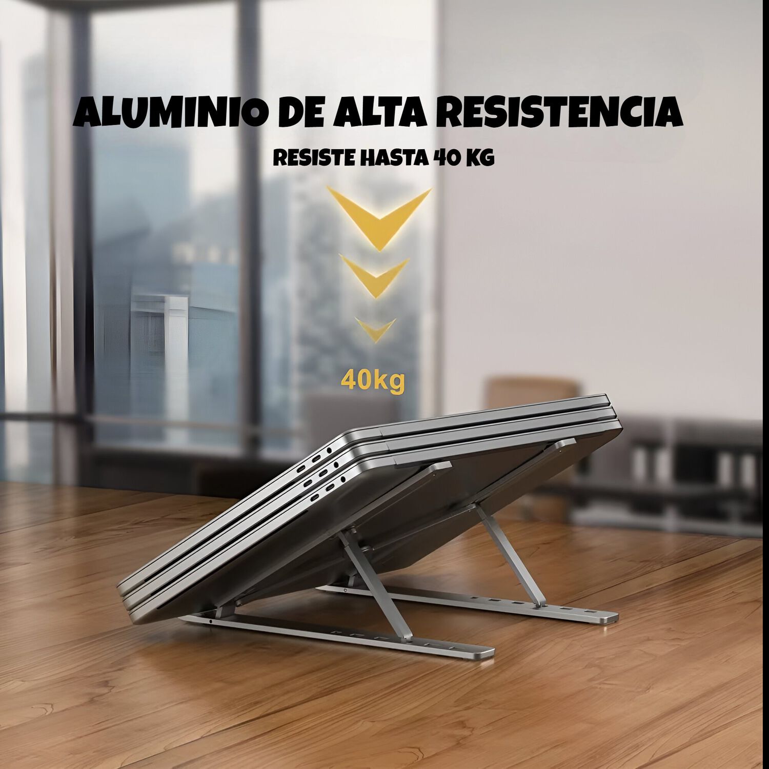 Soporte Para Notebooks Y Macbooks Retractil De Aluminio image number 9.0