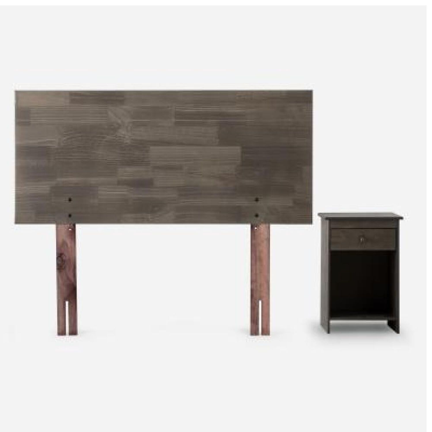 Cama Europea Rosen Wave / 1 Plaza / Base Normal + Set De Maderas Tabor Grafito image number 18.0
