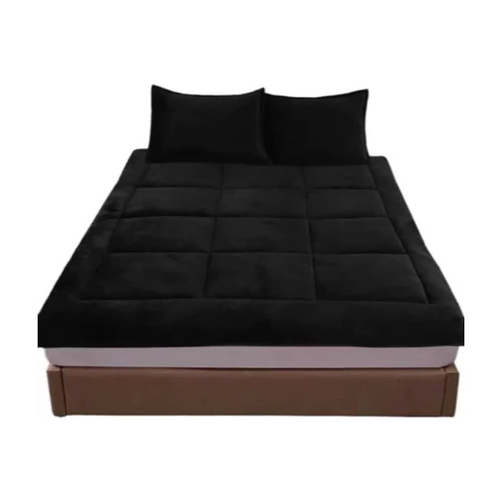 Cubrecolchon Acolchado Chiporro Negro image number 1.0