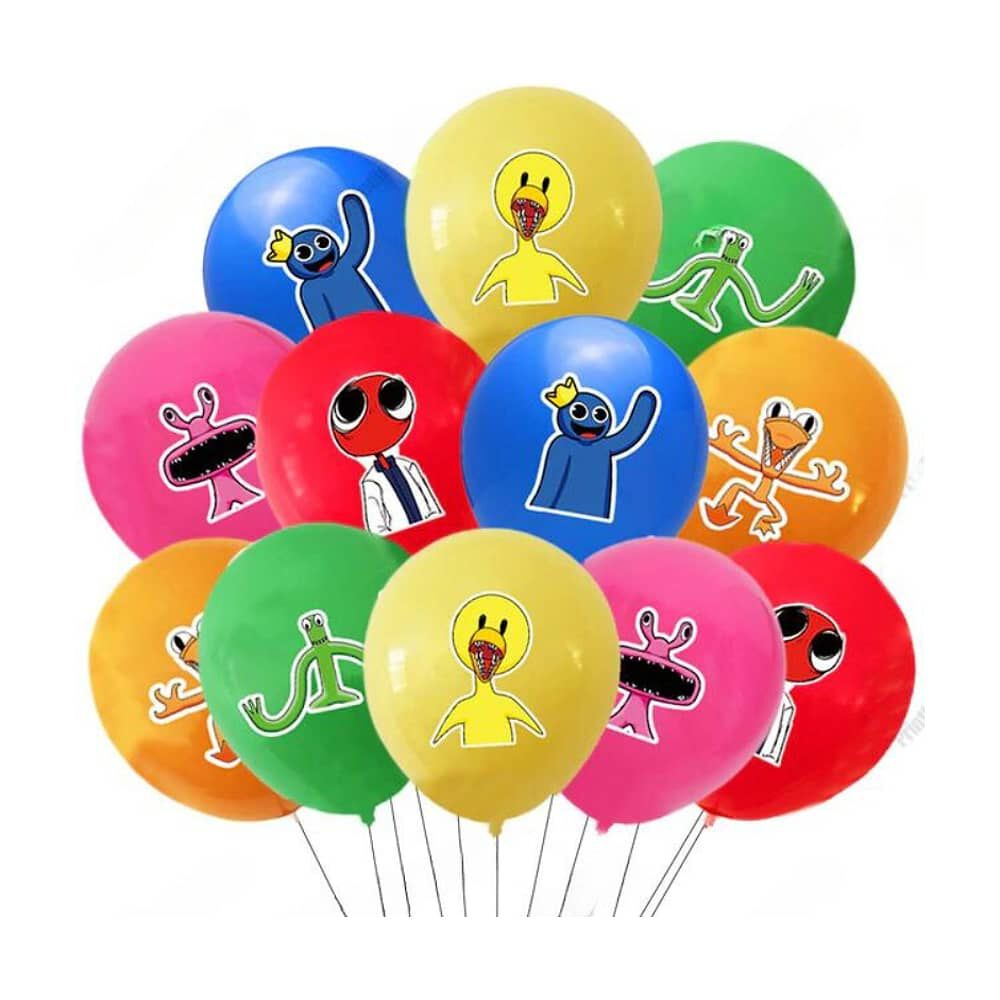Pack Globos Decorativos De L&aacute;tex Rainbow Friends image number 0.0