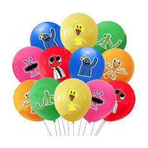 Pack Globos Decorativos De L&aacute;tex Rainbow Friends