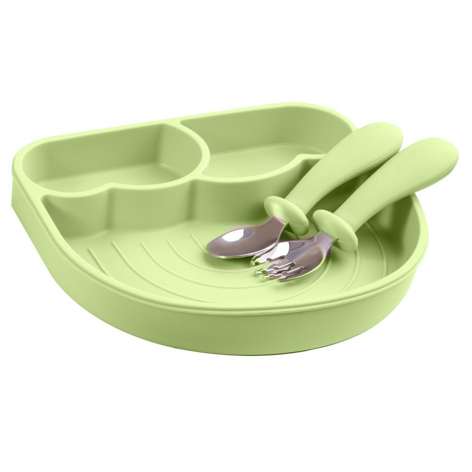 Set Alimentaci&oacute;n Bebesit Summer Silicona Verde image number 2.0