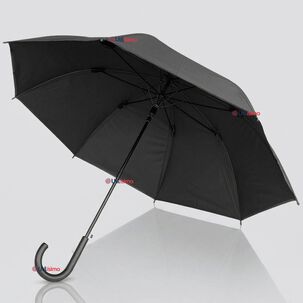 Paraguas Mate Grande 92,5 Cm Sombrilla Autom&aacute;tica Mango Largo Negro