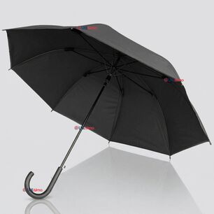Paraguas Mate Grande 92,5 Cm Sombrilla Autom&aacute;tica Mango Largo Negro