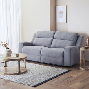 Sofá 2 Cuerpos Reclinable Eléctrico Gris Montana Km807spwgr