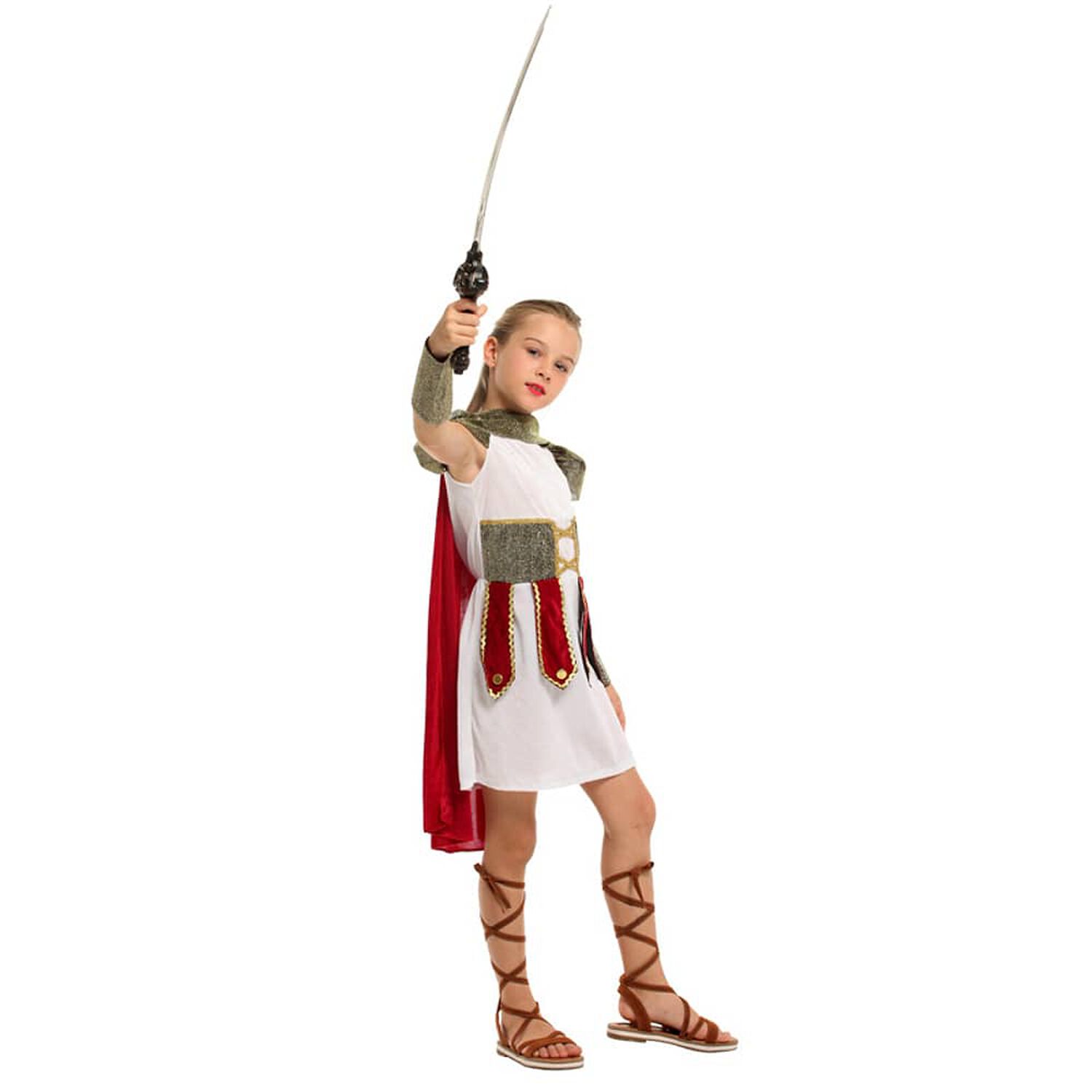 Disfraz Cosplay Gladiadora Infantil Para Ni&ntilde;as image number 2.0