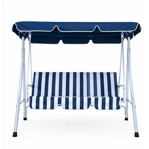 Columpio De Terraza Casaideal Kys0011 Bl/w / 3 Personas