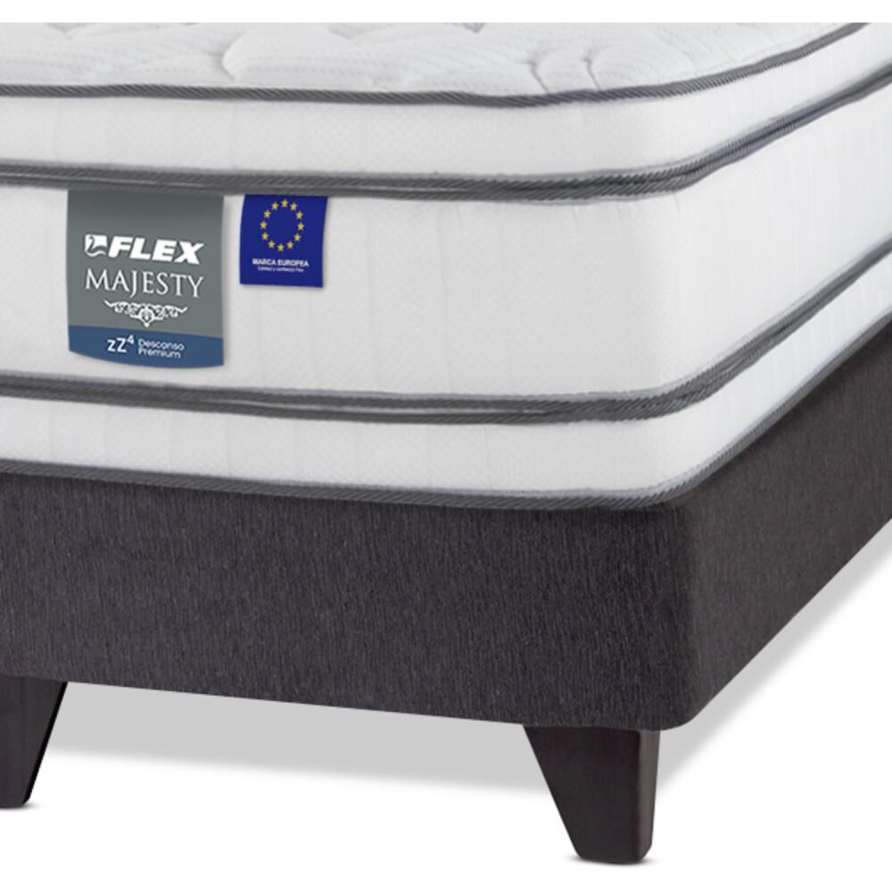 Cama Europea Flex Majesty / Super King / Base Dividida + Respaldo image number 2.0