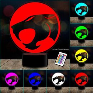 L&aacute;mpara 3d Thundercat Control Remoto 16 Color Estoykuku