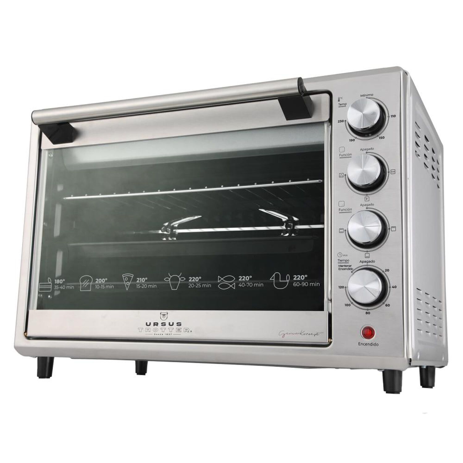 Horno El&eacute;ctrico Ursus Trotter UT-Backofen Pro-i 48l / 48 Litros / 1800W image number 2.0
