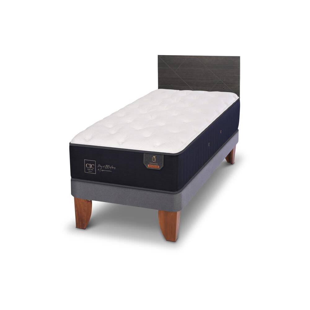 Cama Europea Cic Premium / 1.5 Plazas / Base Normal + Respaldo image number 3.0