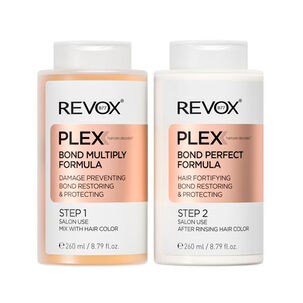 Revox B77 Plex - Set Profesional De Tratamiento Protector Y Reparador Para El Cabello Paso N°1 Y Paso N°2 260 Ml C/u