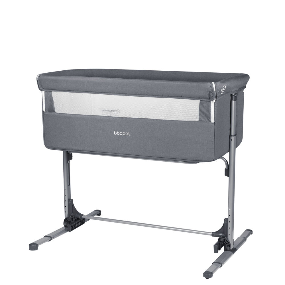 Cuna Colecho Mecedora Mosquitero Next2us Grey + Colch&oacute;n image number 2.0