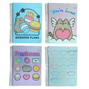 Cuaderno Carta Pusheen 3 Materias 80gr. Mooving