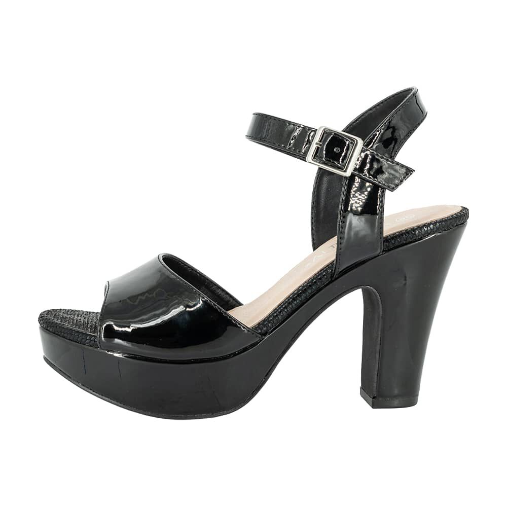 Sandalia Plataforma Itai Negro Charol Alquimia image number 1.0
