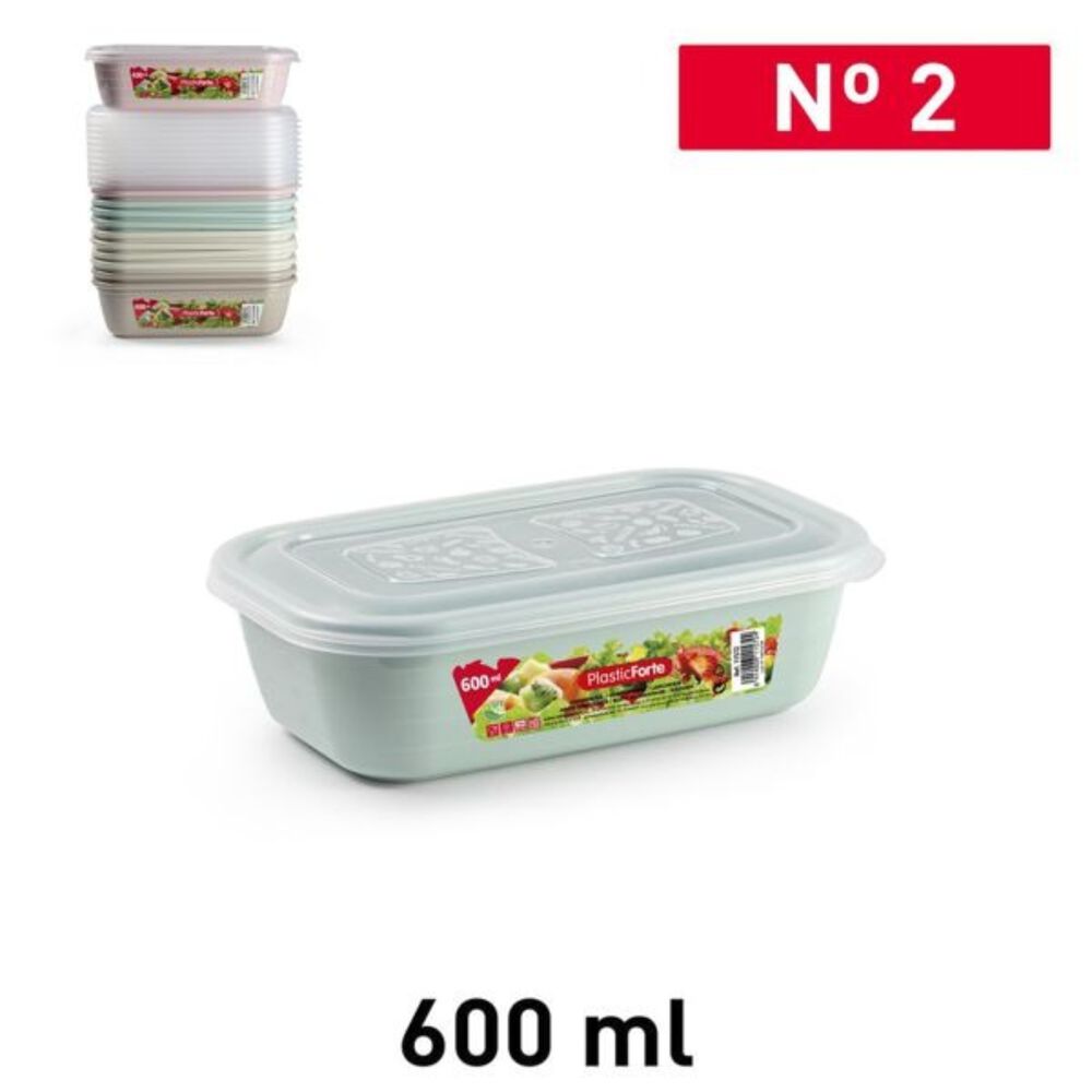 Set 3 Fiambrera Classic 600 Ml Colores Surtidos image number 0.0