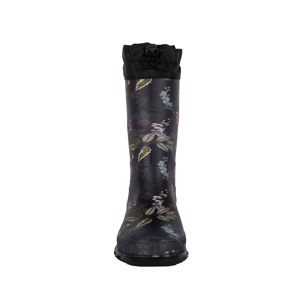 Bota De Agua Con Polar Biela Flores Negro Alquimia image number 2.0