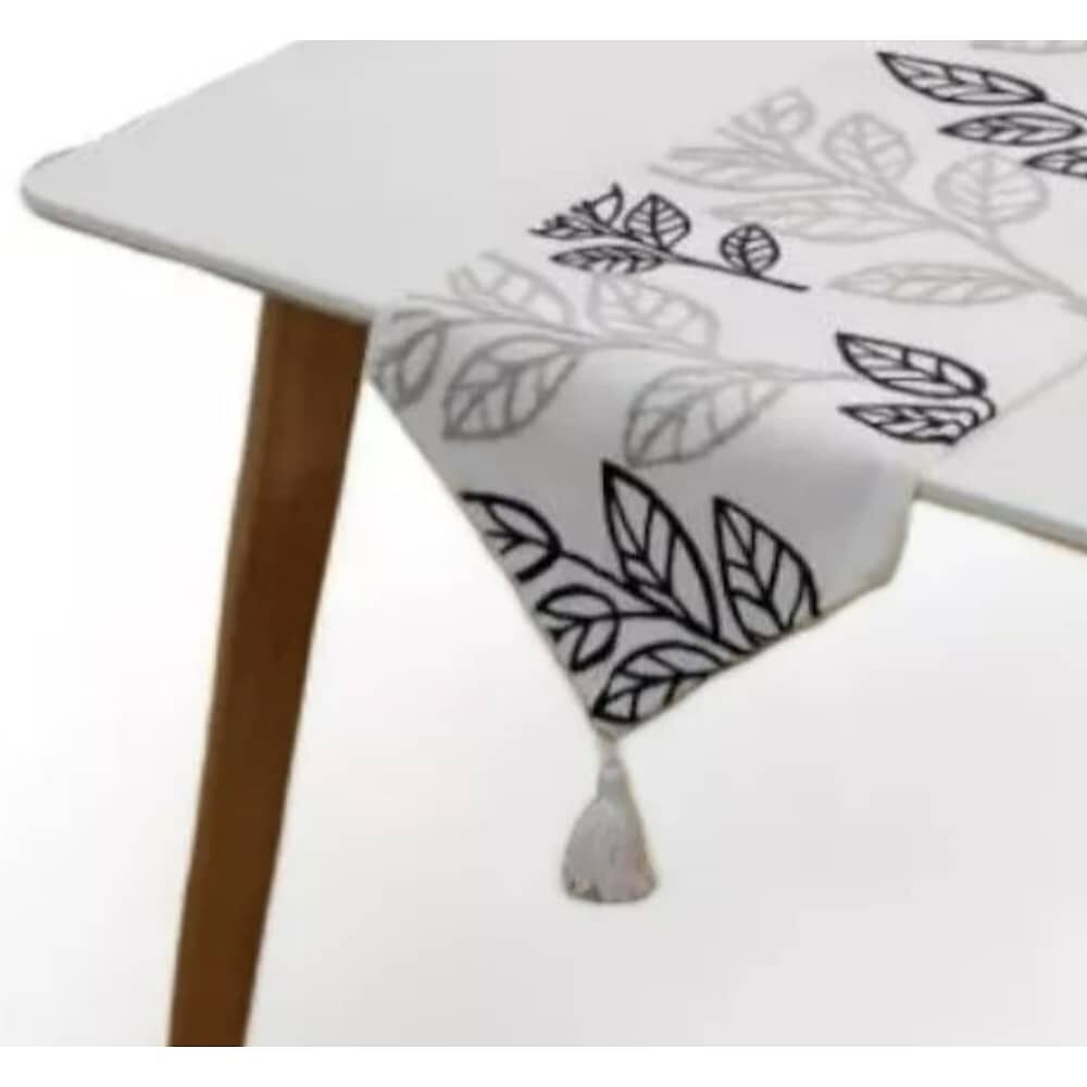 Camino De Mesa Bordado Medida 32x180cm Poliester Corredor image number 1.0