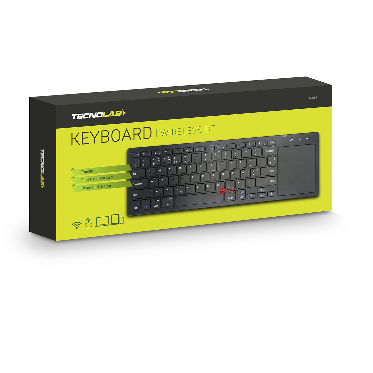 Teclado Bluetooth Inal&aacute;mbrico Con Touchpad - Ps image number 1.0