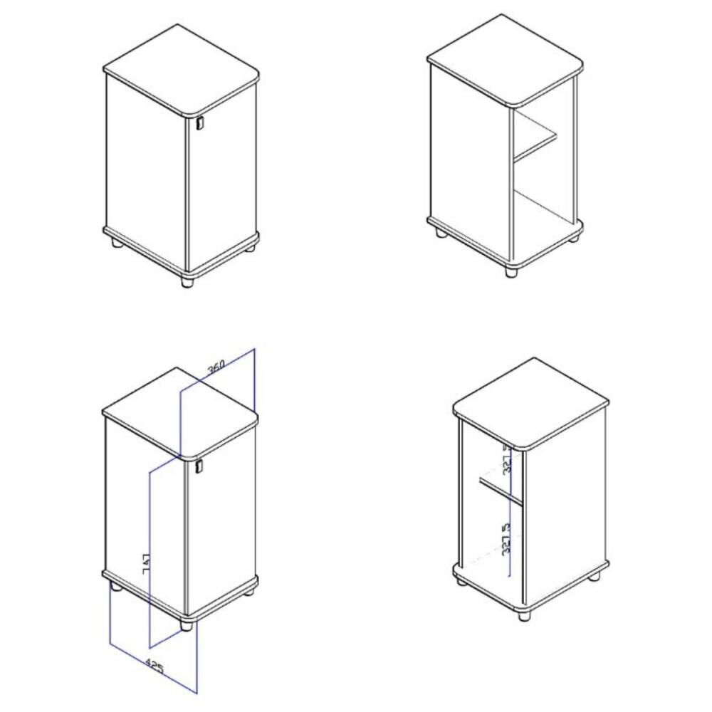 Mueble De Cocina Hoga Para Bidon Camila / 1 Puerta(s) image number 1.0