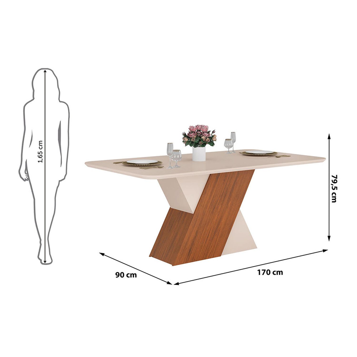 Juego De Comedor Vekkahome Mo / 6 Sillas image number 1.0