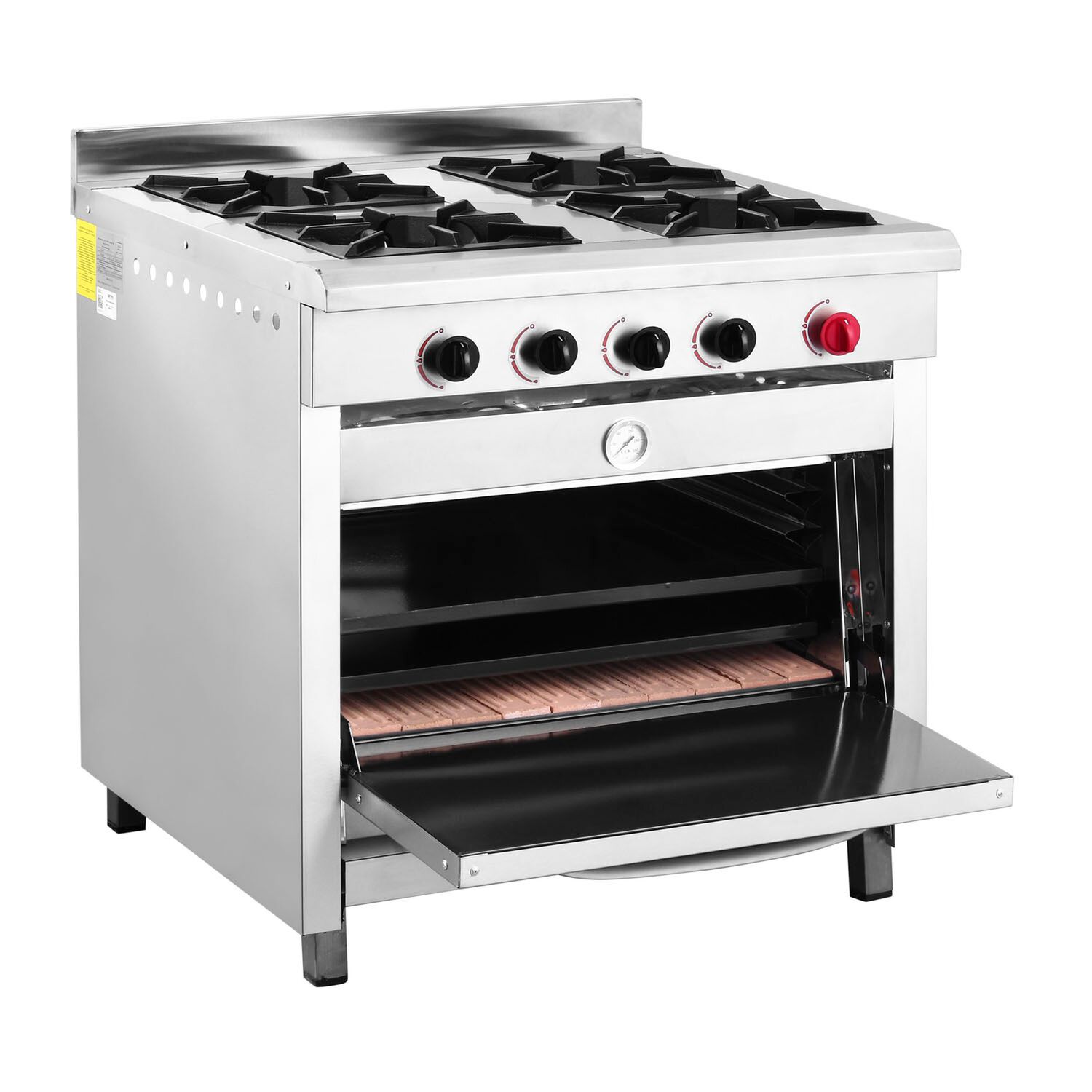 Cocina 4 Platos Inoxidable Mate Glp image number 2.0