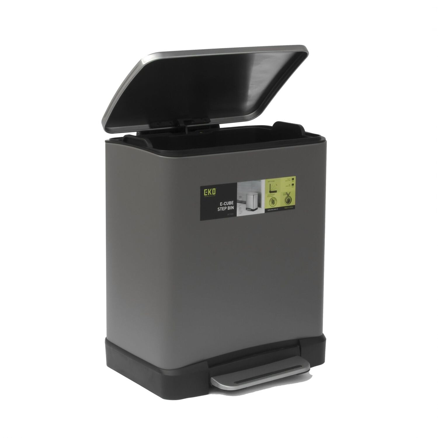 Basurero Soft Grey Eko 20 Lt image number 1.0