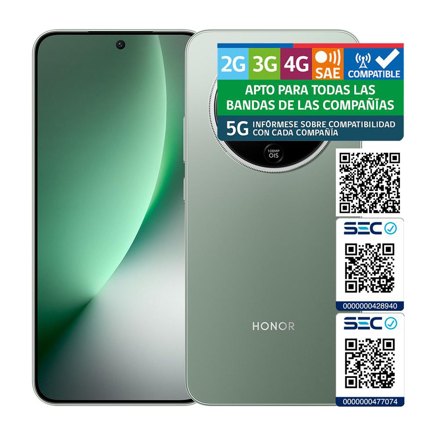 Smartphone Honor Magic 8 Lite / 5G / 256 GB / Verde / Liberado image number 8.0