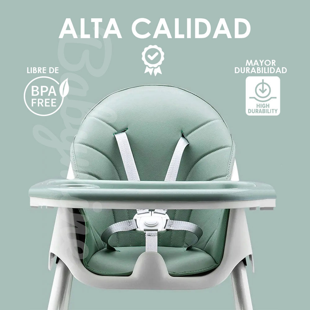 Silla De Comer Multifuncional Rosa - Babymine image number 4.0