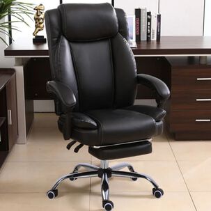 Silla Pc De Cuero Boss Para Oficina (estilo Osaka)