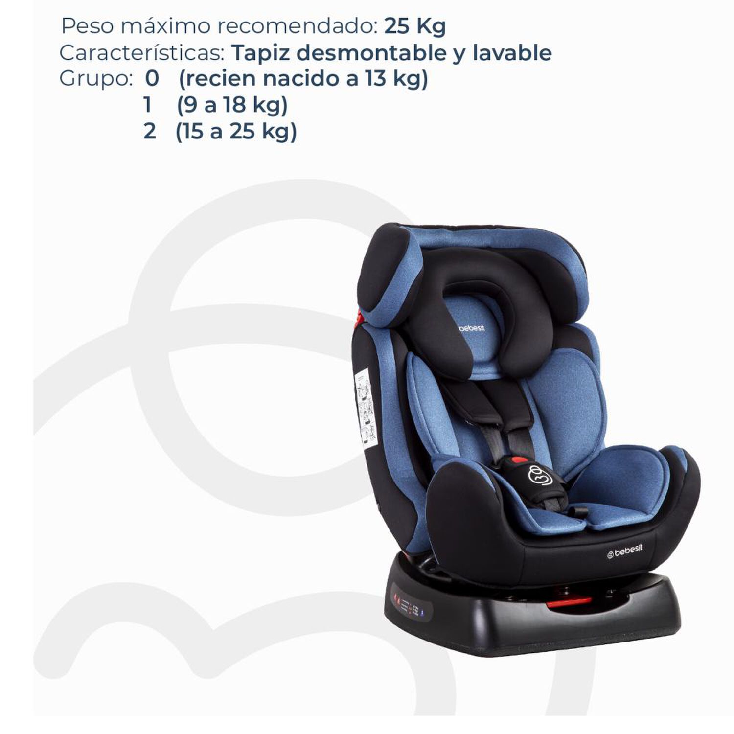 Silla De Auto Bebesit Orbit Lx Azul image number 3.0