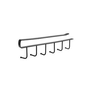 Colgador Organizador Soporte Tazas Utensilios Cocina Metal Negro