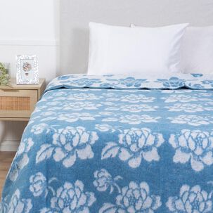 Frazada T&eacute;rmica Noruega King Celeste