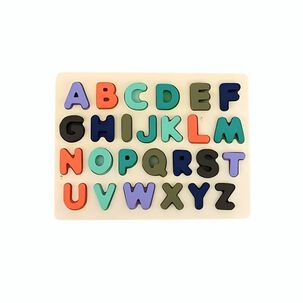 Tabla 3d Letra Juego De Encaje Madera